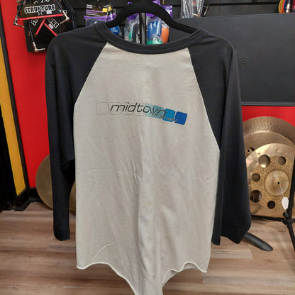 Vintage Midtown New Jersey Long Sleeve Tee - White/Black - Large (USED)