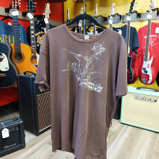 Thrice We'll Raise An Empire From The Bottom Of The Sea Tee- Brown - XL (USED)