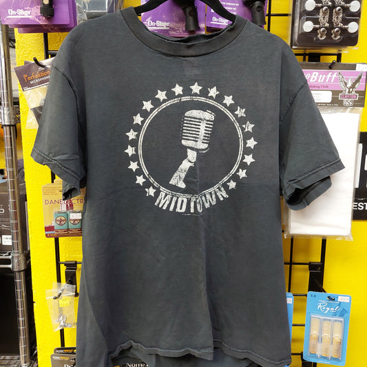 Vintage Midtown Microphone Tee - Gray - Medium (USED)
