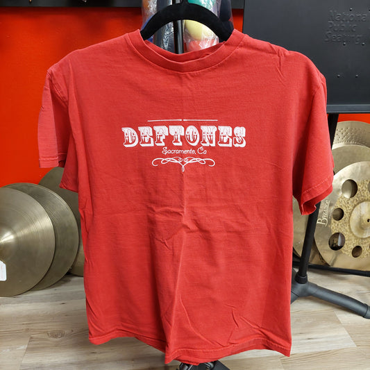 Vintage Deftones Sacramento California Tee - Red - Medium (USED)