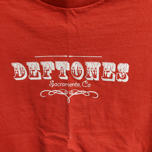 Vintage Deftones Sacramento California Tee - Red - Medium (USED)