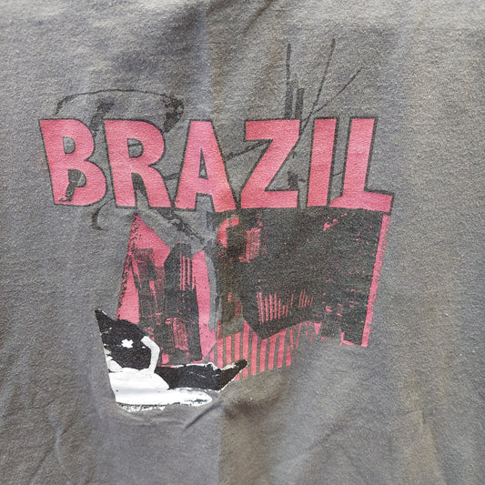 Vintage Brazil Band Tee - Gray - Medium (USED)