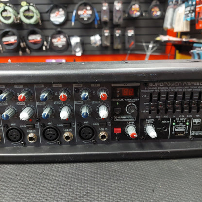Behringer EUROPOWER PMP550M 5-Channel Powered Mixer (USED) SN# S181100687AJV