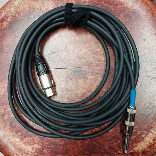 Pro Co Music Mover Microphone Cable XLR Female to 1/4 Male (USED)