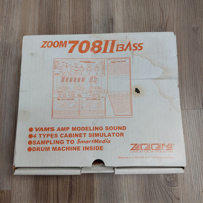 Zoom 708II Bass Multi Effects Pedal w/ Original Box (USED) SN# A30019145