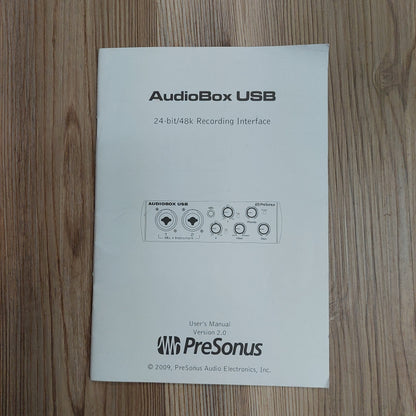 Presonus AudioBox USB 24-bit/48k Recording Interface w/ Manual (USED) SN# U20B082759