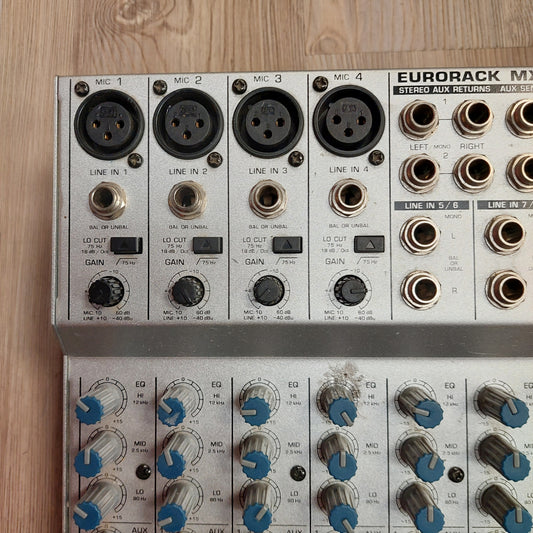 BEHRINGER EURORACK MX802A Compact Mixer (USED) "No Power Supply"