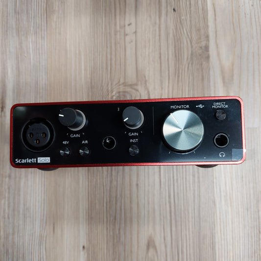 Focusrite Scarlett Solo 3th Gen (USED) "No Software 90-Day Warranty" SN# Y7HR1ZY2C09D24