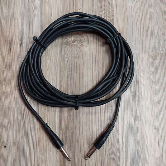Speaker Cable 1/4 Inch Straight To Straight 18 Feet - Black (USED)