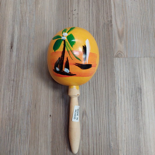 Single Yellow Maraca "Made In Mexico"