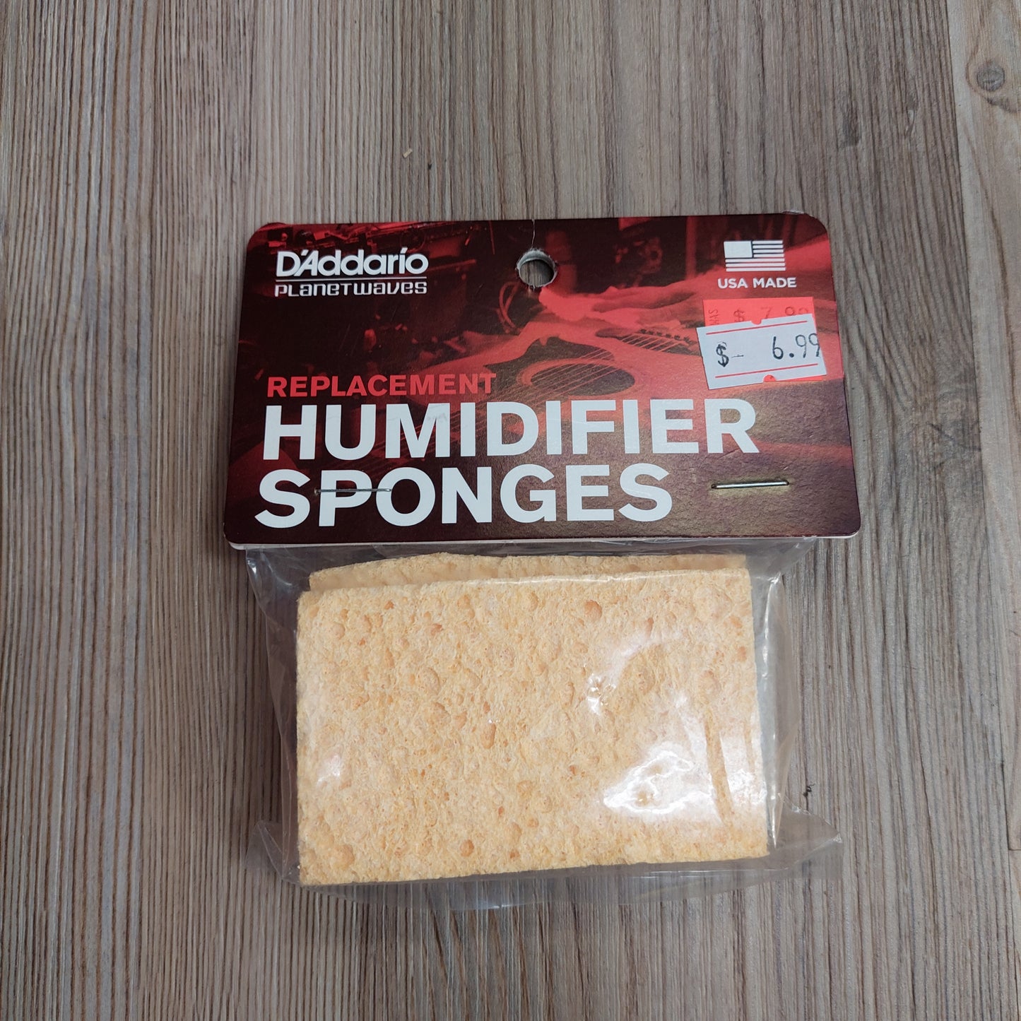 D'Addario GH-RS Acoustic Guitar Humidifier Replacement Sponges, 3 Pack