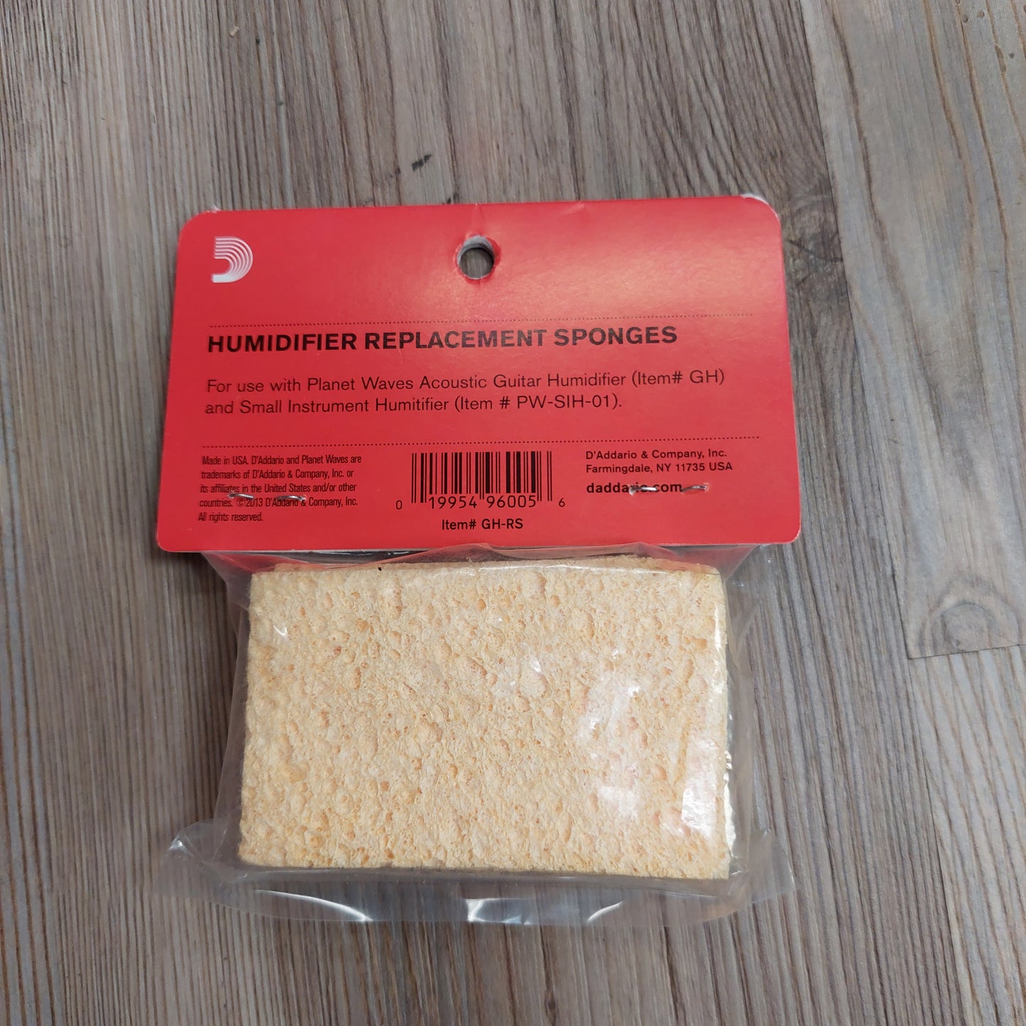 D'Addario GH-RS Acoustic Guitar Humidifier Replacement Sponges, 3 Pack