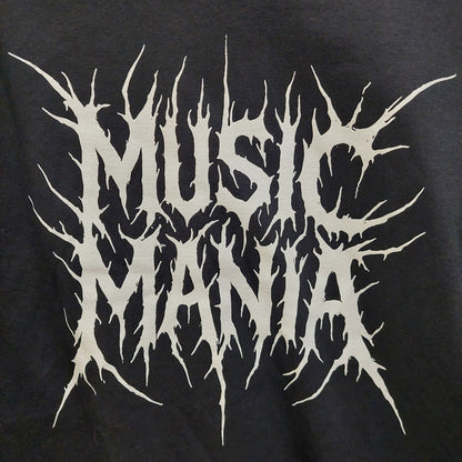 MUSIC MANIA METAL LOGO TEE- BLACK