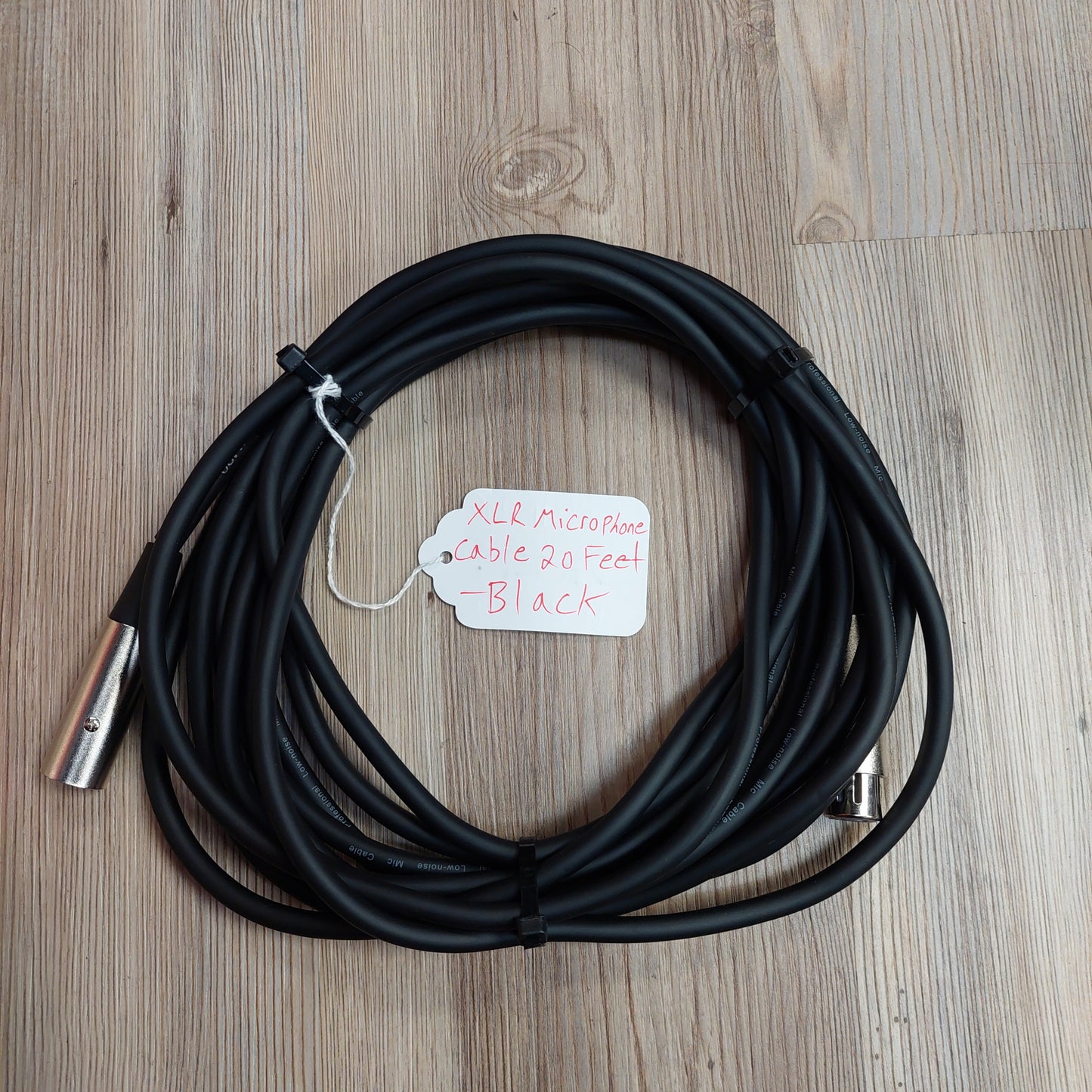 XLR Microphone Cable 20 Feet - Black (USED)