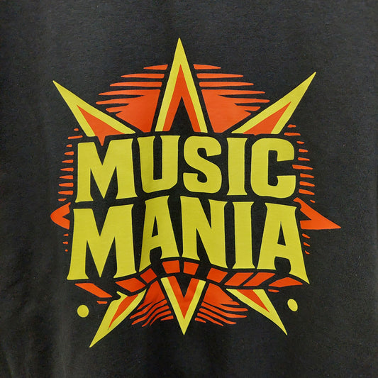 MUSIC MANIA TEE SHIRT - BLACK