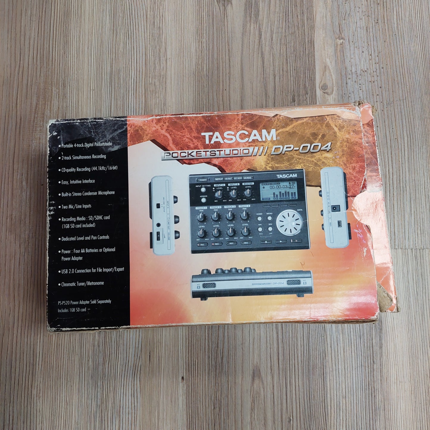 Tascam Pocketstudio DP-004 (USED) "No Power Supply" SN# (21)0200366