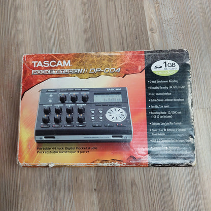 Tascam Pocketstudio DP-004 (USED) "No Power Supply" SN# (21)0200366