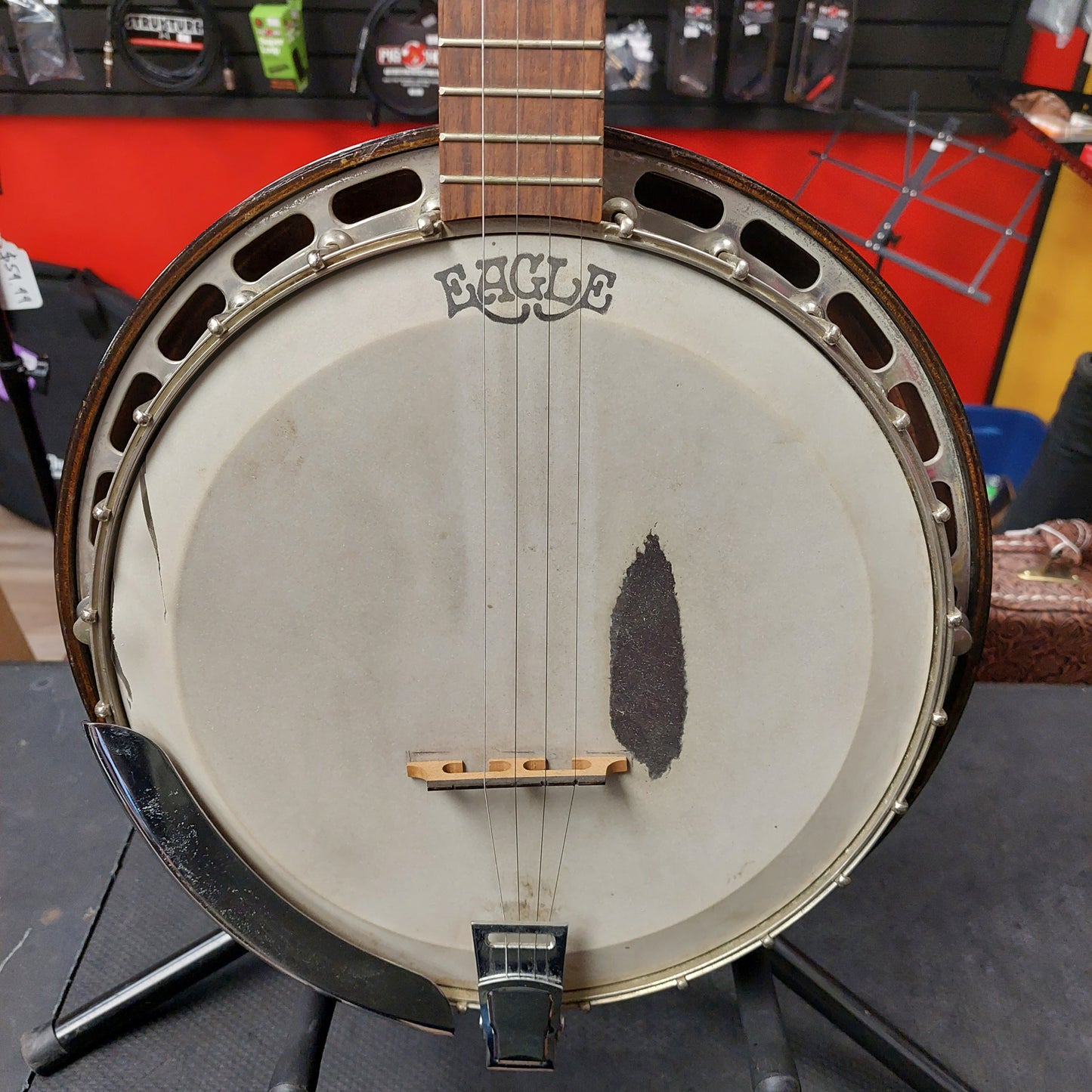 Vintage 5-String Banjo w/ Chipboard Case (USED) "Sold As Is"