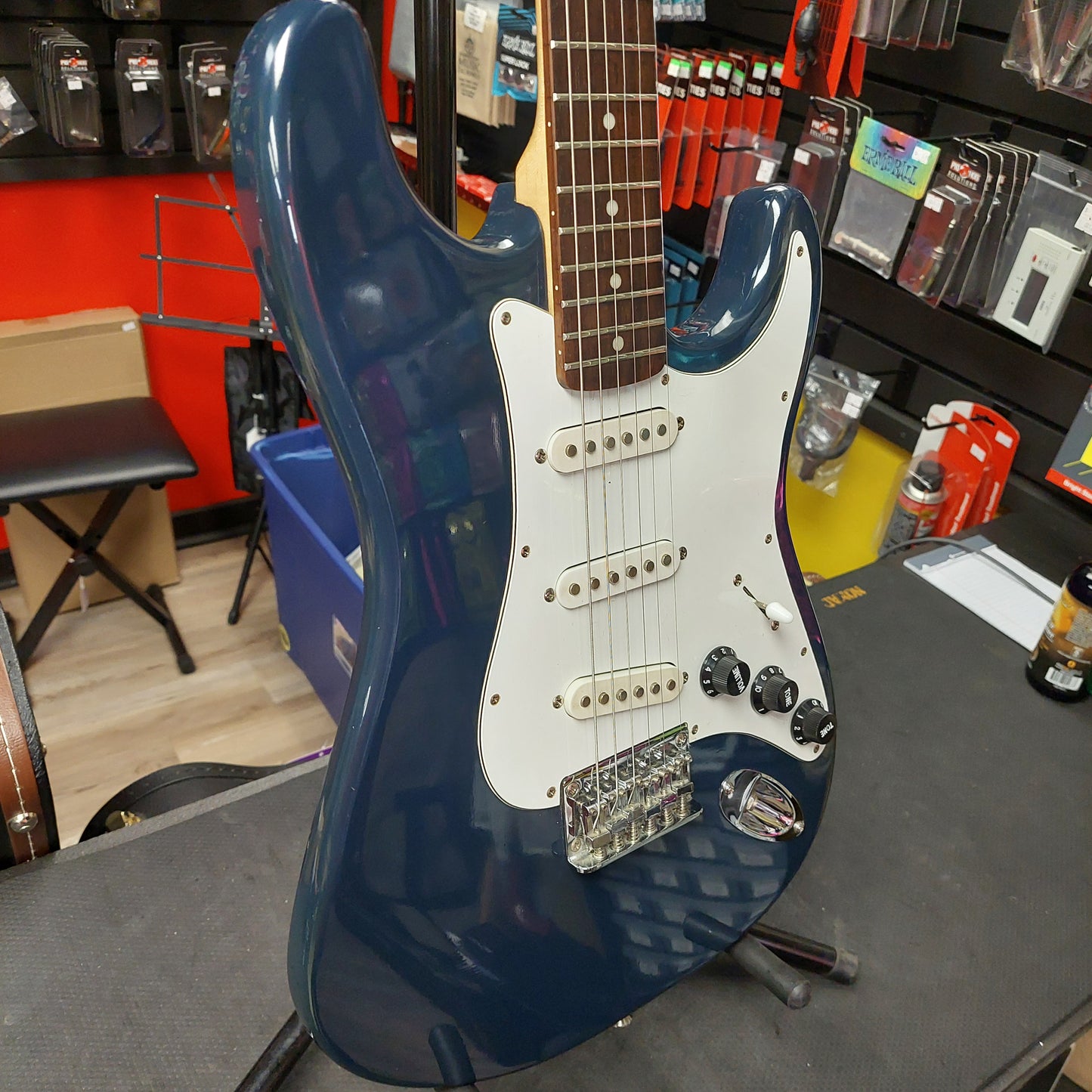 2002 Squire Bullet Electric Guitar - Baltic Blue "Indian Rosewood Fretboard" SN# SI02094081