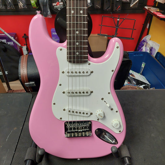 2016 Squire Mini Electric Strat - Pink SN# ICS16203815