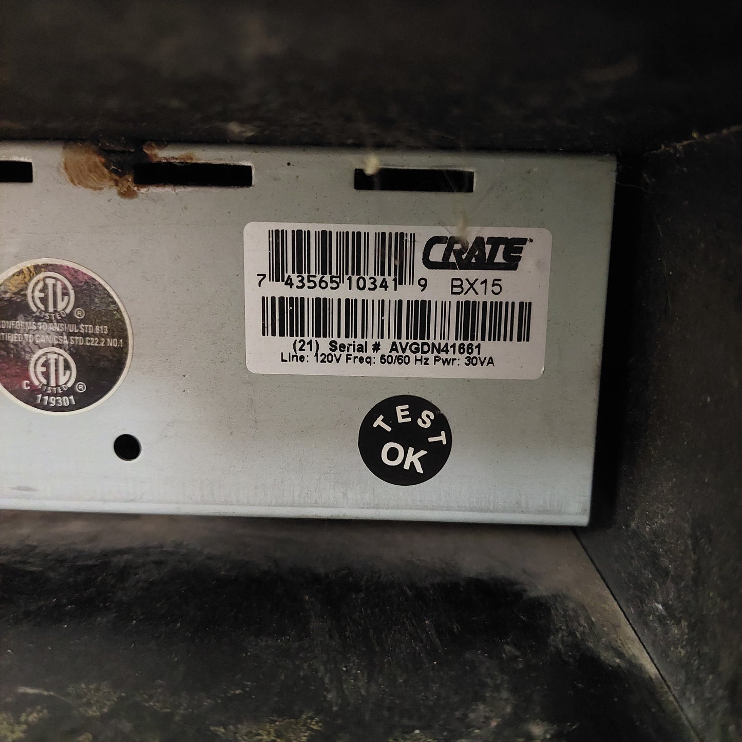 Crate BX-15 12-Watt 1x8" Bass Amplifier (USED)
