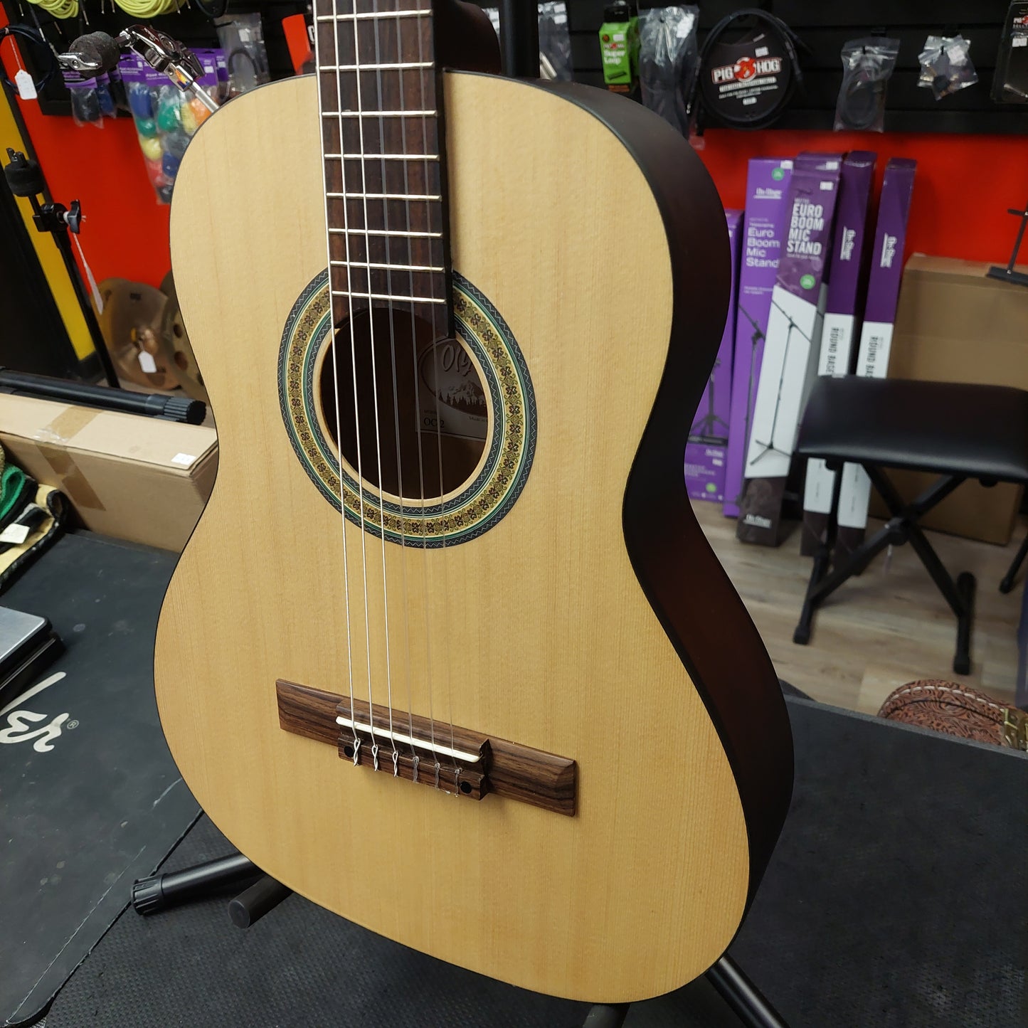 Olympia OC-2 Classical Guitar 3/4 Sized - Natural w/ Gig Bag SN# 10942167