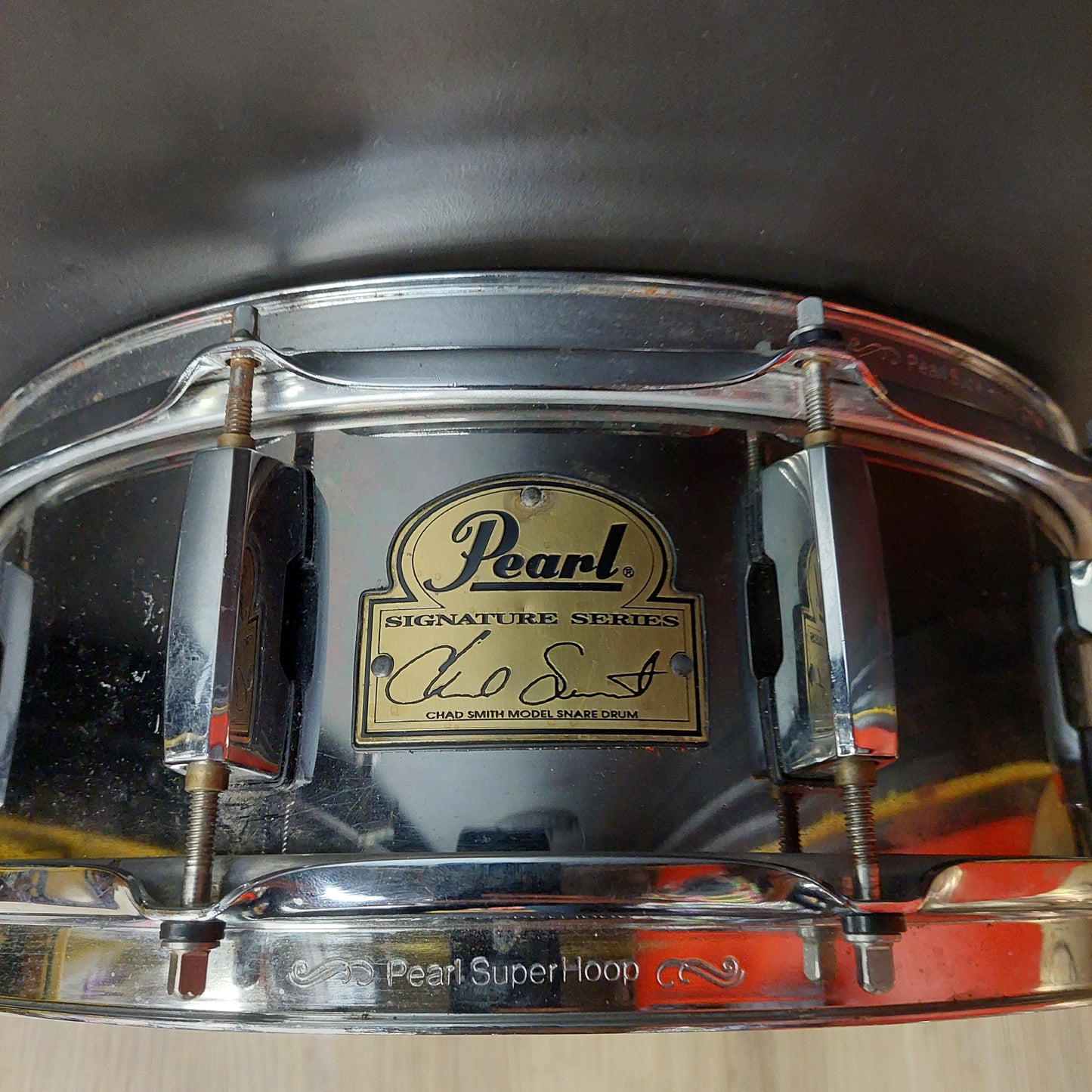 Pearl Signature Series Chad Smith Model 14" Snare Drum - Chrome (USED) "Made In Taiwan"