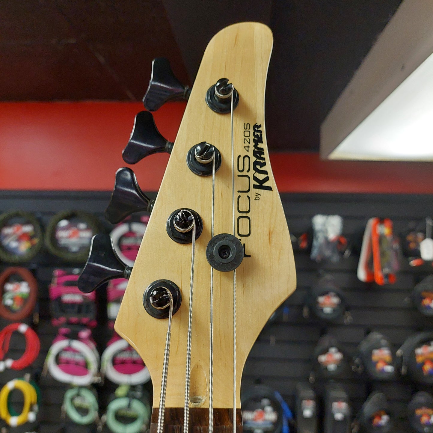 Focus 420S By Kramer Electric Bass - Ruby Sparkle (USED) SN# 96063378