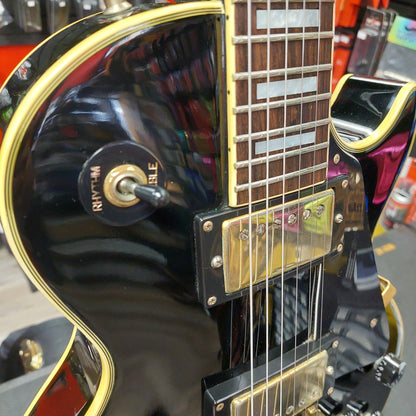 1991 Epiphone Les Paul Custom - Ebony w/ Hardcase "Made In Korea" SN# 1110854