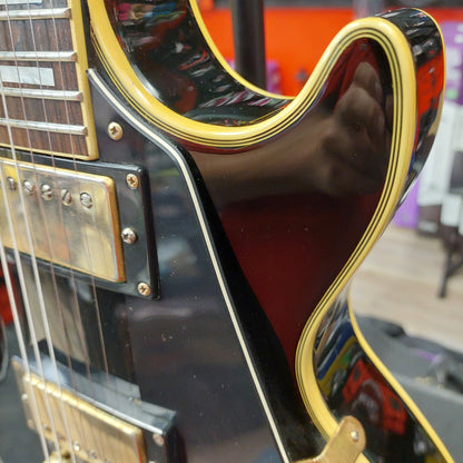 1991 Epiphone Les Paul Custom - Ebony w/ Hardcase "Made In Korea" SN# 1110854