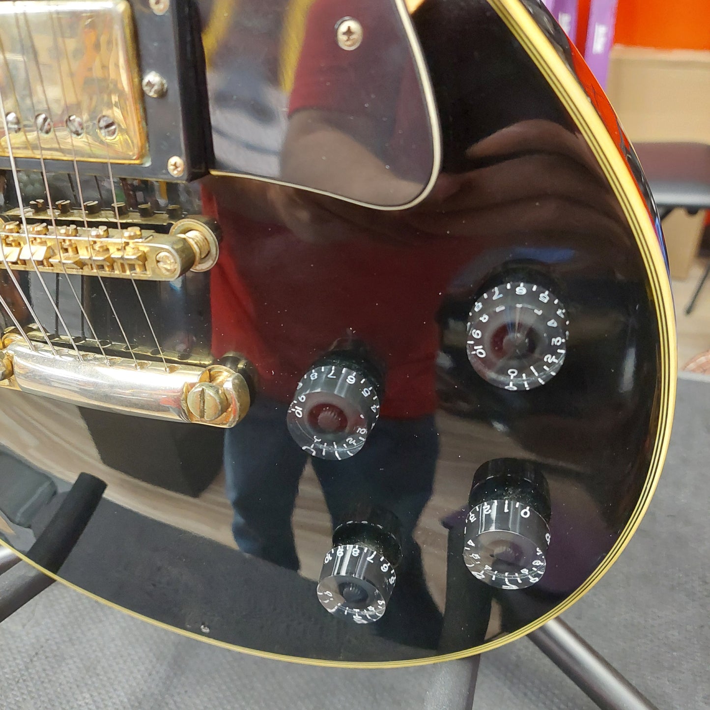 1991 Epiphone Les Paul Custom - Ebony w/ Hardcase "Made In Korea" SN# 1110854