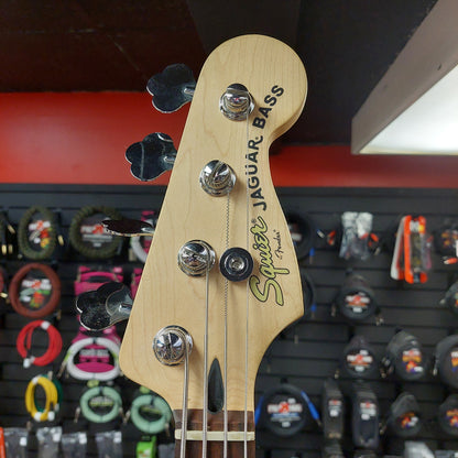 2011 SQUIER VINTAGE MODIFIED JAGUAR BASS GUITAR - SUNBURST "MADE IN INDONESIA" SN# ICS11095612
