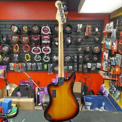 2011 SQUIER VINTAGE MODIFIED JAGUAR BASS GUITAR - SUNBURST "MADE IN INDONESIA" SN# ICS11095612