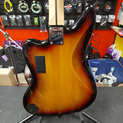 2011 SQUIER VINTAGE MODIFIED JAGUAR BASS GUITAR - SUNBURST "MADE IN INDONESIA" SN# ICS11095612