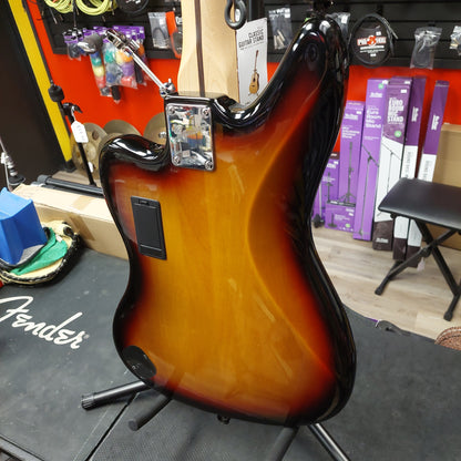 2011 SQUIER VINTAGE MODIFIED JAGUAR BASS GUITAR - SUNBURST "MADE IN INDONESIA" SN# ICS11095612