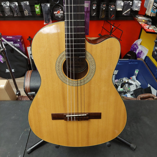 2008 Mitchell LC-200/CE Classical Cutaway AE Acoustic/Electric Guitar - Natural SN# 008010097