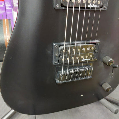 2021 Jackson JS22 7-String Electric Guitar - Black SN# CWJ2148351 "Missing Truss Rod Cover"