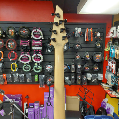 2021 Jackson JS22 7-String Electric Guitar - Black SN# CWJ2148351 "Missing Truss Rod Cover"