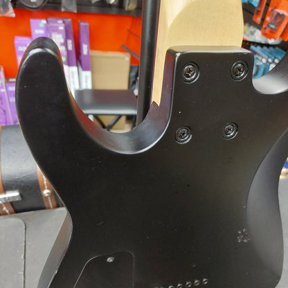 2021 Jackson JS22 7-String Electric Guitar - Black SN# CWJ2148351 "Missing Truss Rod Cover"