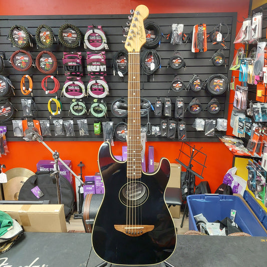 2004 Fender Original Stratacoustic Electric Acoustic Guitar - Black SN# CD04121287