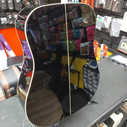 1990's Sigma Guitar DM-4B 6-String Acoustic Guitar - Black Gloss (USED) "Made In Korea" SN# 91091233