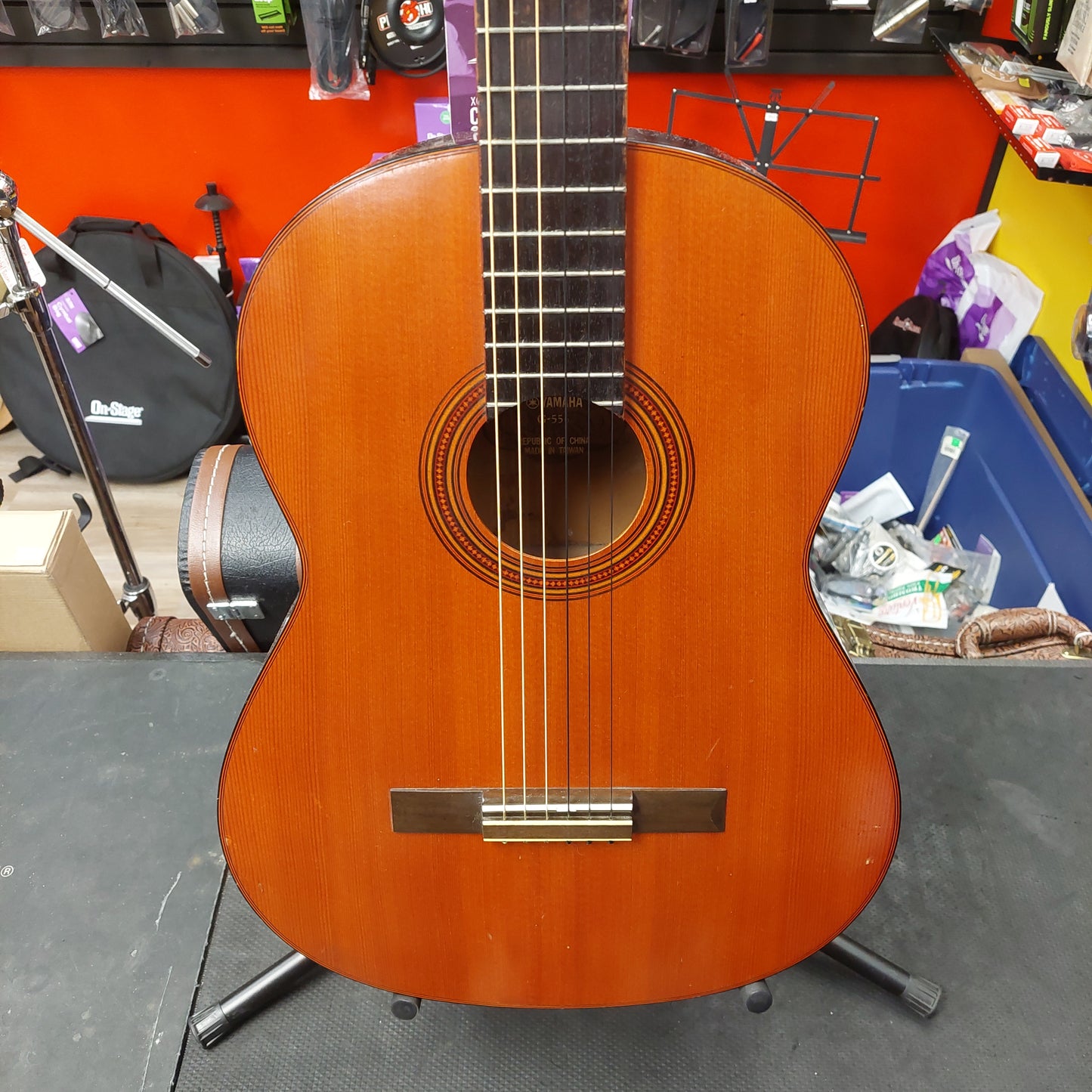 1970's Yamaha G-55 Classical Guitar - Natural Gloss (USED) "Made In Taiwan" SN# 0695038