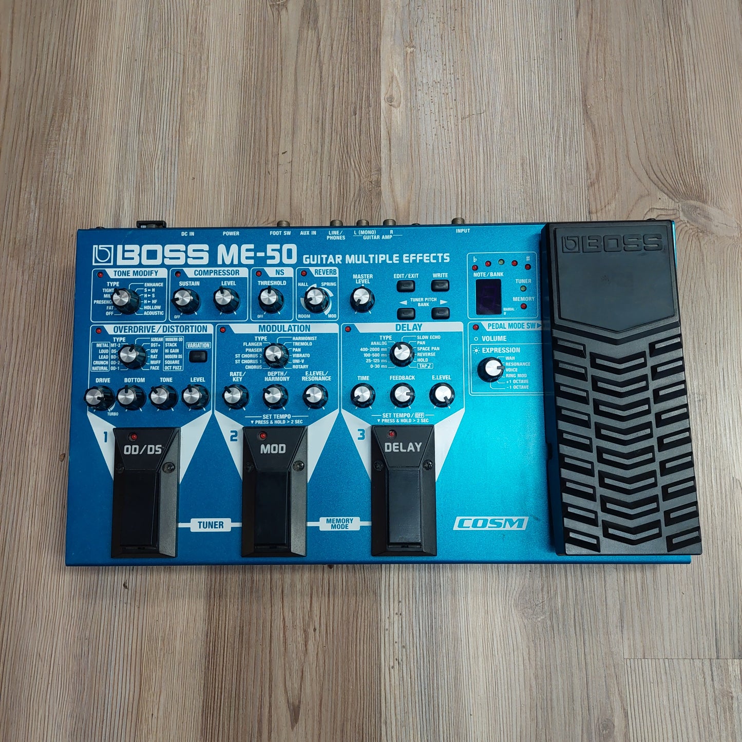 BOSS ME-50 Electric Guitar Multiple Effects Pedal (USED) "No Power Supply" SN# 21HT39329