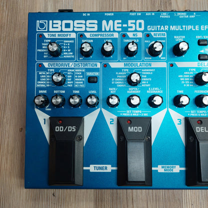BOSS ME-50 Electric Guitar Multiple Effects Pedal (USED) "No Power Supply" SN# 21HT39329