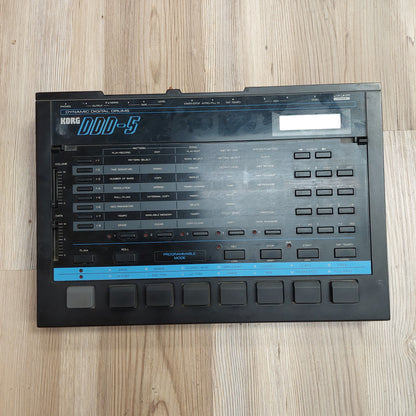 KORG DDD-5 Dynamic Digital Drums Machine w/ Radio Shack 9V Power Supply, Extra Plate, & Memory Card (USED) "Made In Japan" SN# 010150