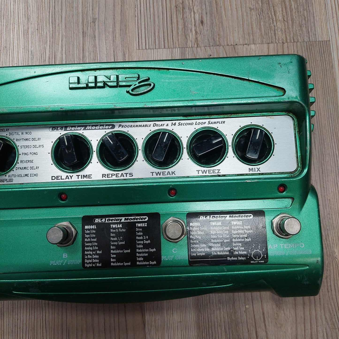 Line 6 DL4 Delay Effects Pedal - Green (USED) SN# 21DLM0C5035001167