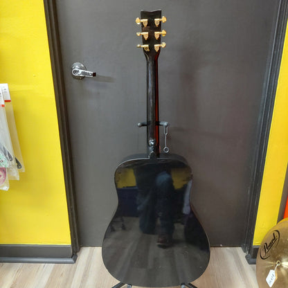 1998 Yamaha F335 BL 6-String Acoustic Guitar - Black Gloss SN# OMO244416