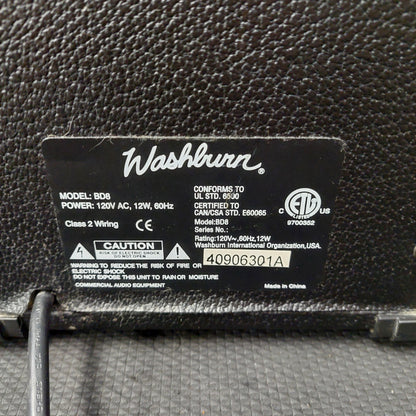 Washburn BD8 Bad Dog Guitar Amplifier - Black (USED) SN# 40906301A