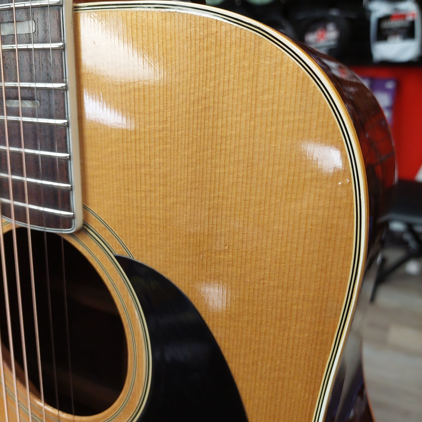 1970's Epiphone FT-550 Acoustic Guitar - Natural "Made In Japan" SN# 10333571 "Sold As Is"