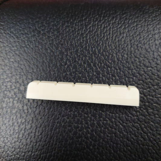 Classical Guitar Nut Plastic 52.5 x 6 x 9.3-8.8 - Ivory